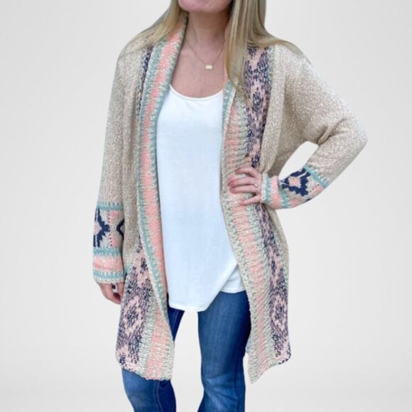 Blue B Sweaters - NWT - Aztec Print Open Front Cardigan
